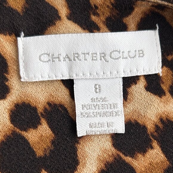 Charter Club Cheetah Print Dress NWT (8) - Picture 13 of 16